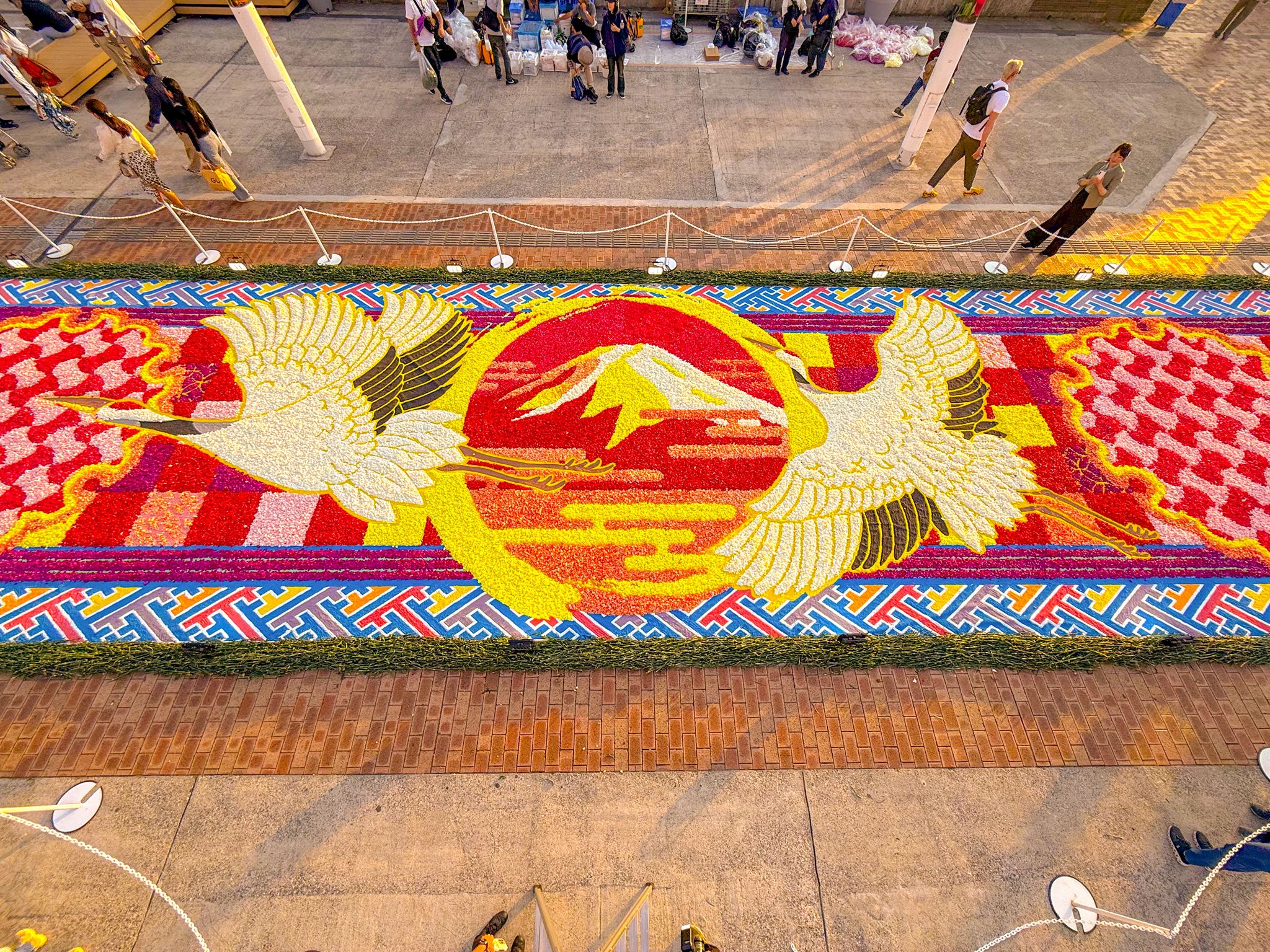 Tokio se despide de la Infiorata con un despliegue floral histórico en Odaiba