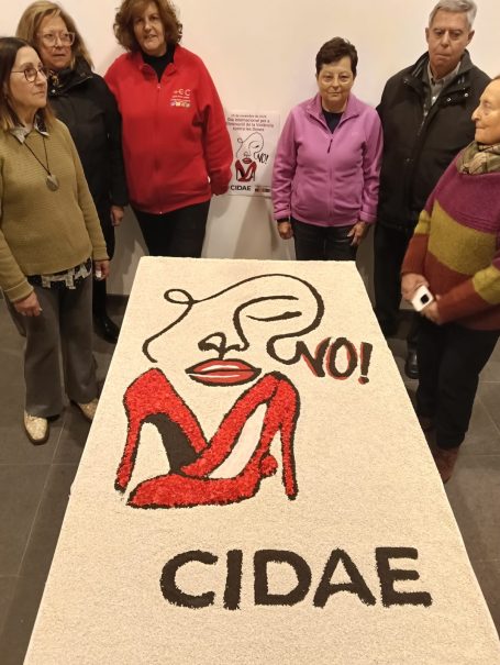 Alfombra realizada por ACC y la Federacoió Catalana de Catifaires