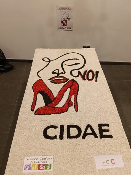 Alfombra realizada por ACC y la Federacoió Catalana de Catifaires